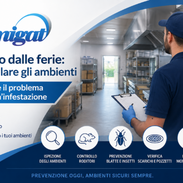 Rientro dalle ferie: controllare gli ambienti prima che il problema diventi un’infestazione