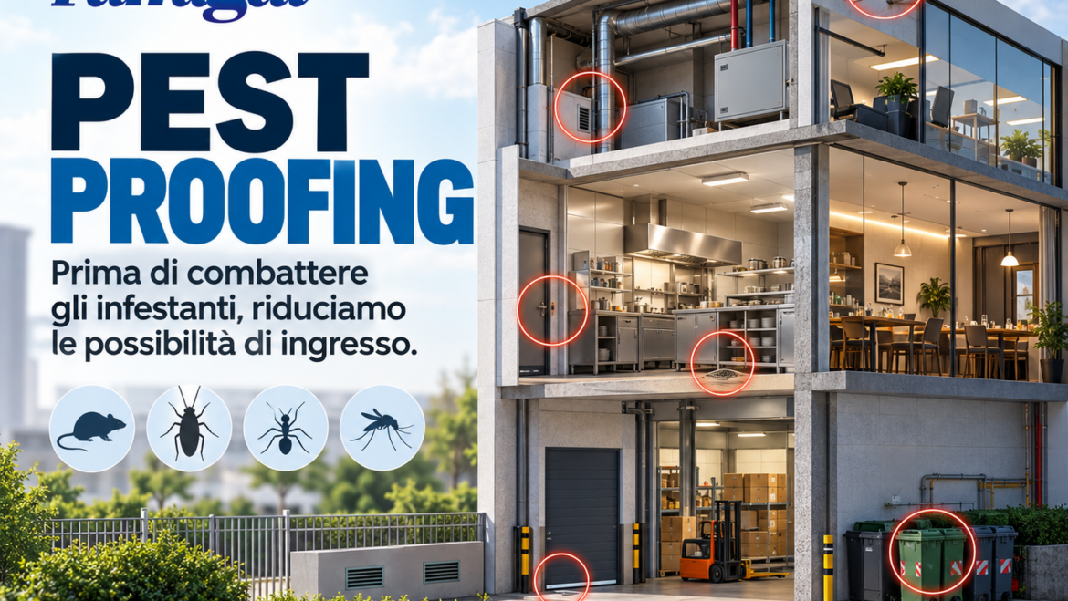 Pest proofing: la prevenzione degli infestanti comincia dall’edificio